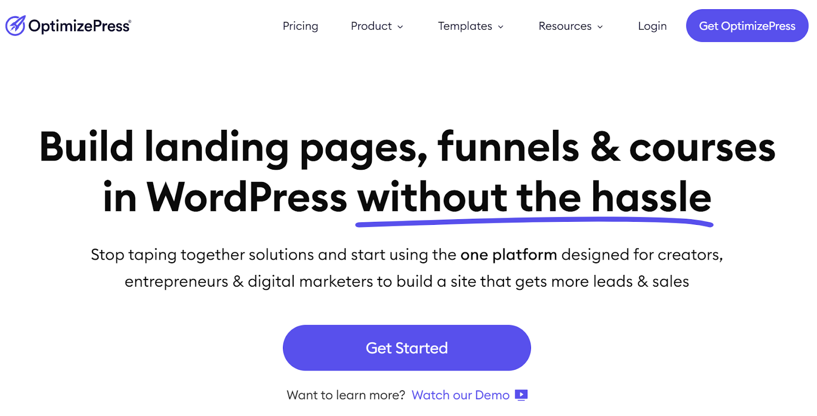 optimize press wordpress landing page plugin