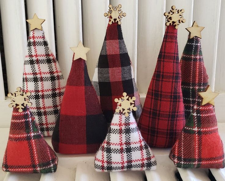 DIY Flannel Christmas Trees