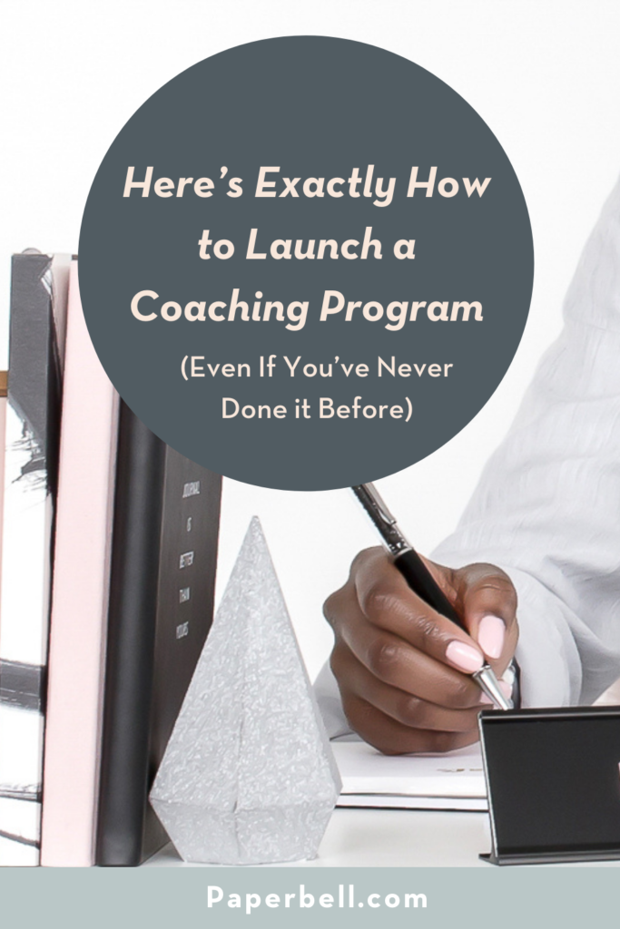 how to launch a coaching program pin