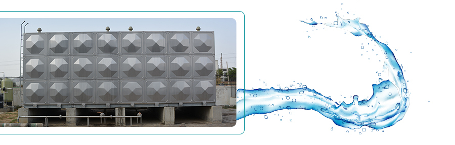 An image showing Beltecno’s stainless steel water storage tank