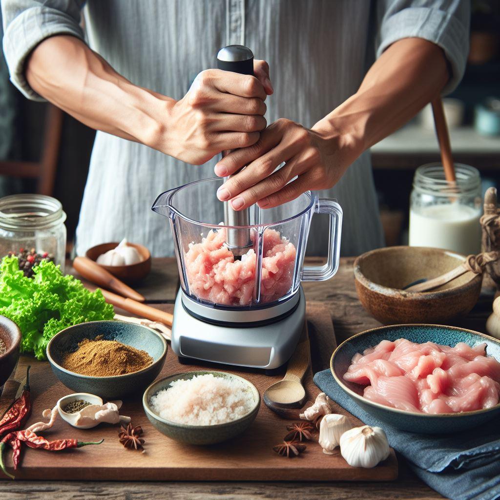 How to make sausage with chicken