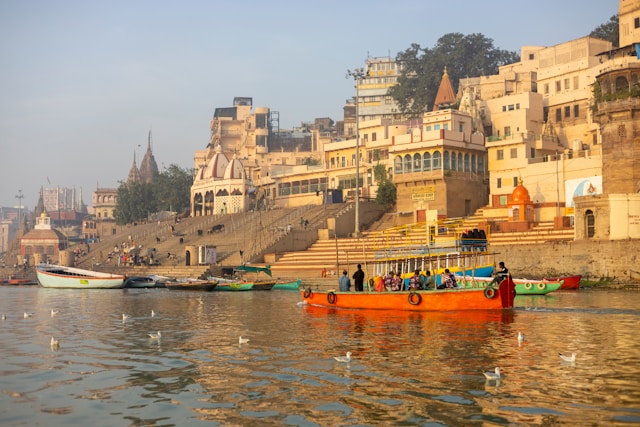 A scene at Ganga Ghat - Varanasi's urban architecture transformation - image 1