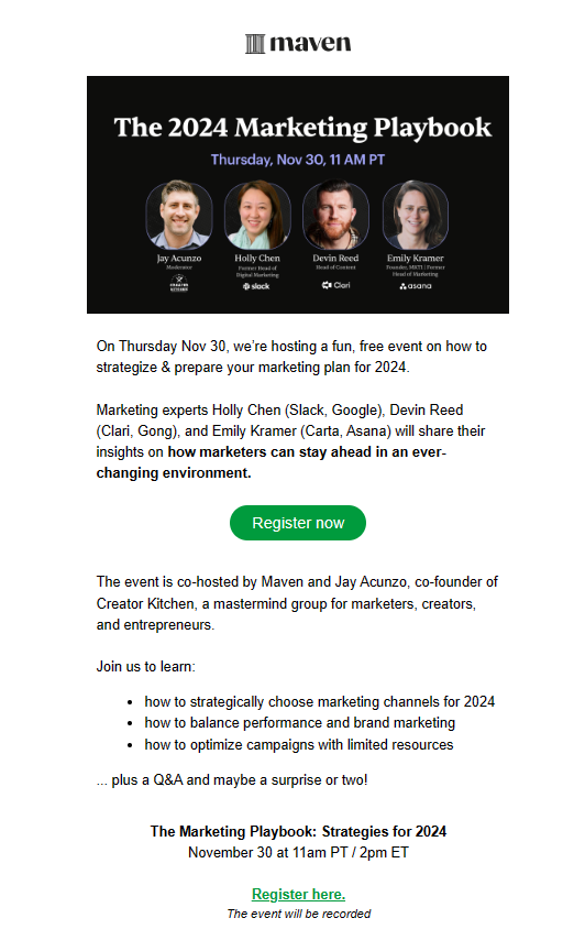 maven email marketing 