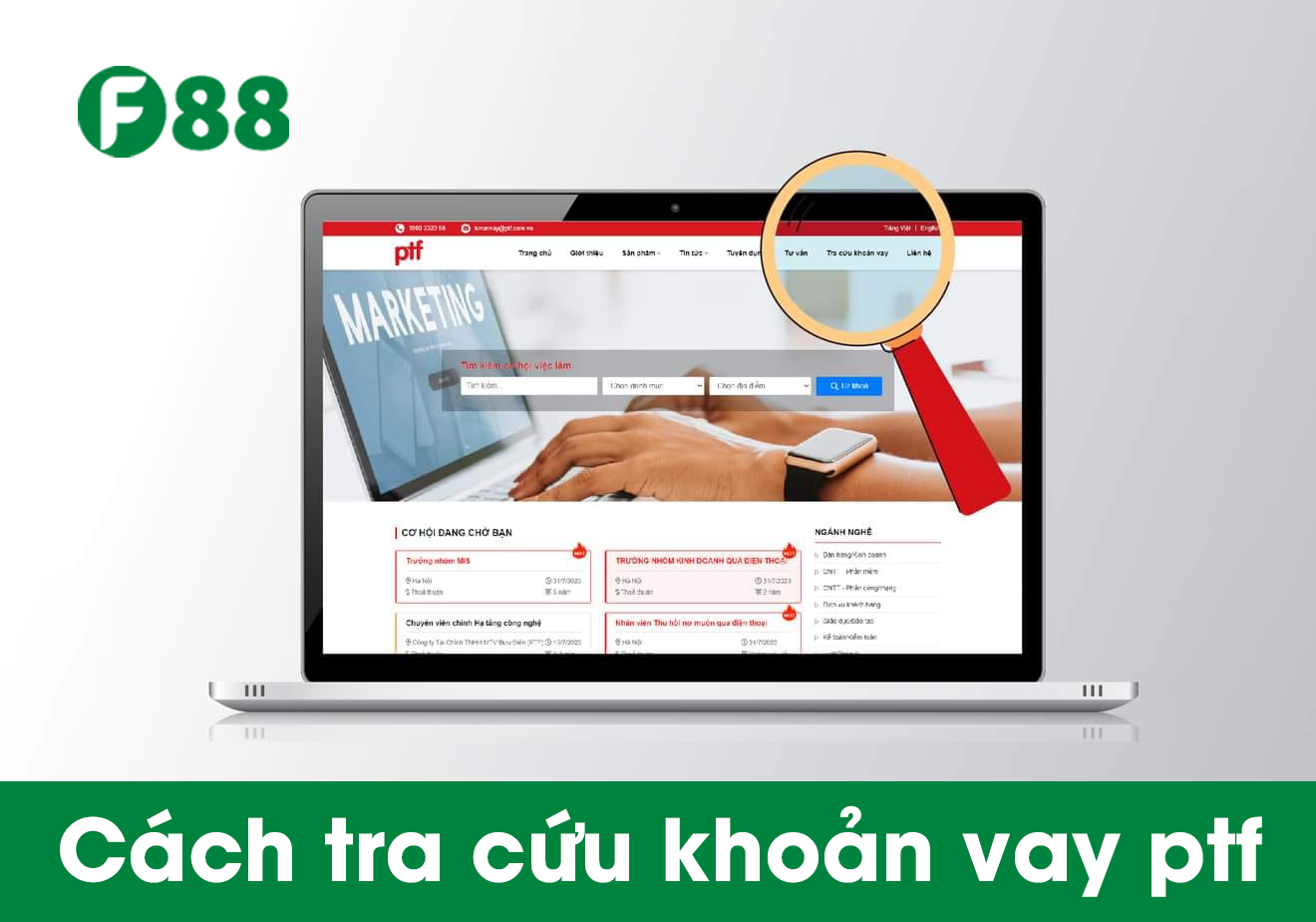 Cách tra cứu khoản vay PTF