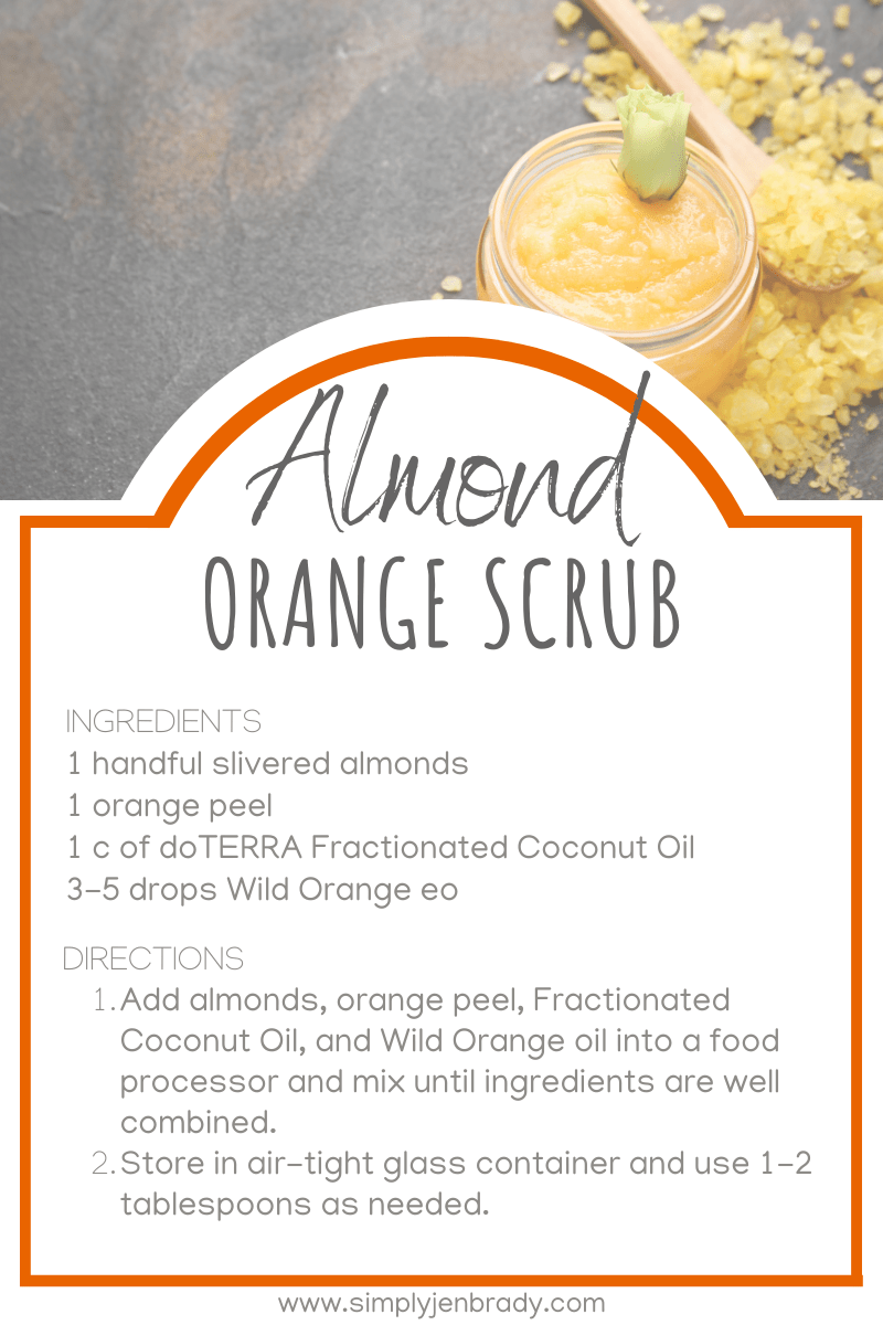 An almond orange scrub recipe anyone can make.