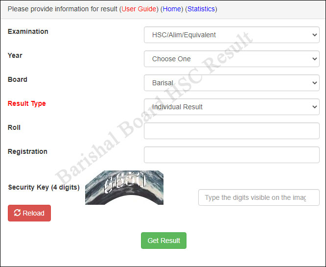 Barishal Board HSC Result 2023