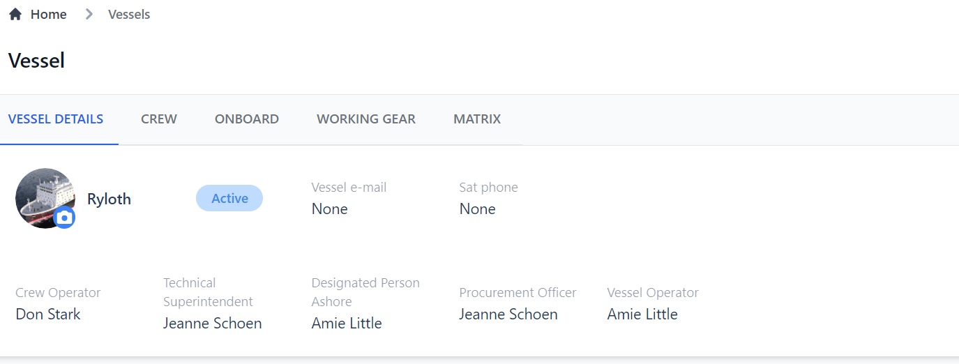 Screenshot of Martide's maritime recruitment and crew planning system software