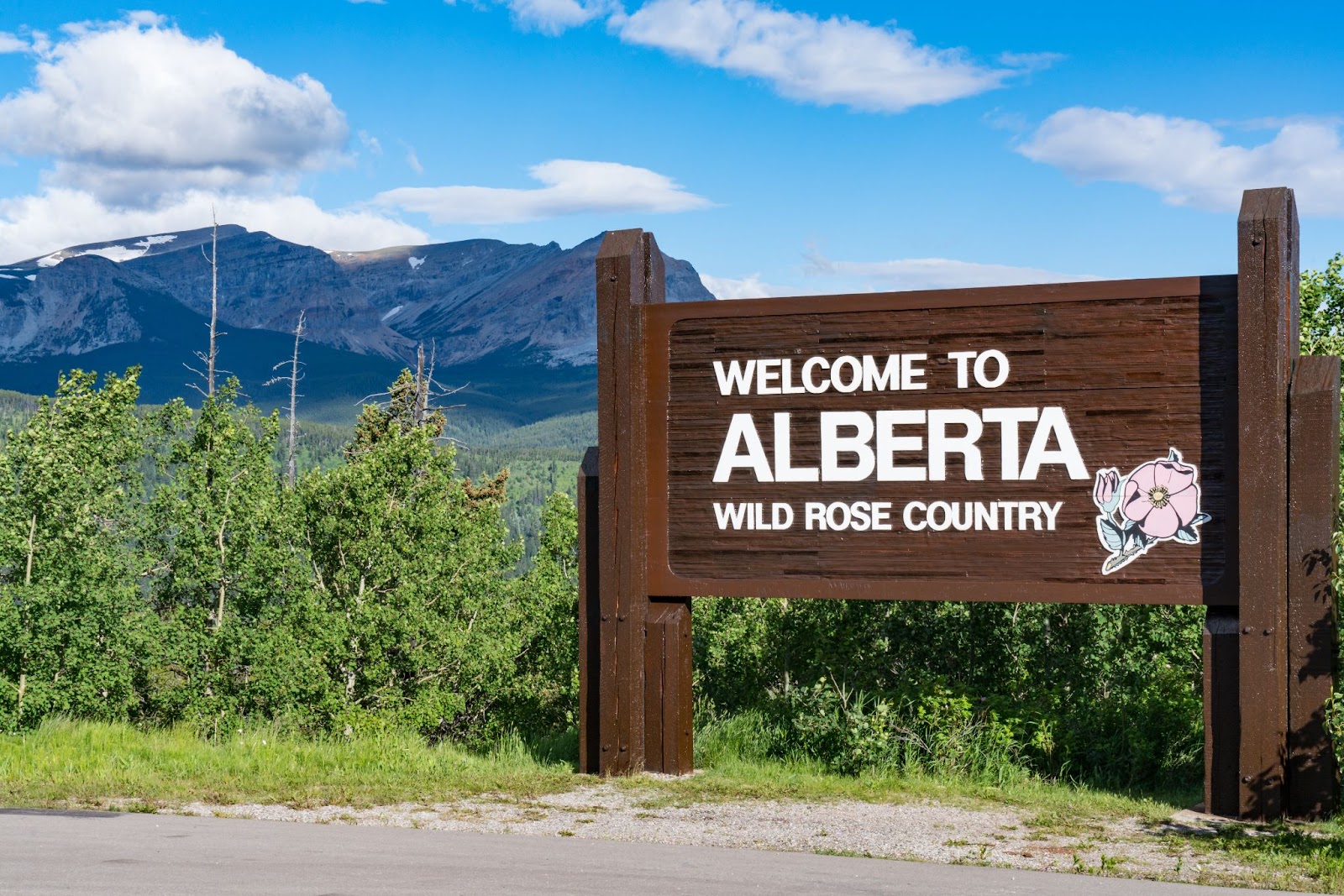 Welcome to Alberta sign
