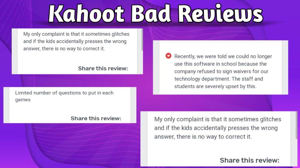 Kahoot Bad Reviews