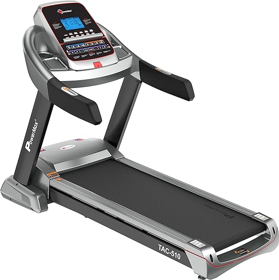 PowerMax TAC-510 4HP (6HP Peak) Motorized Treadmill - Treadmill for Heavy Individuals