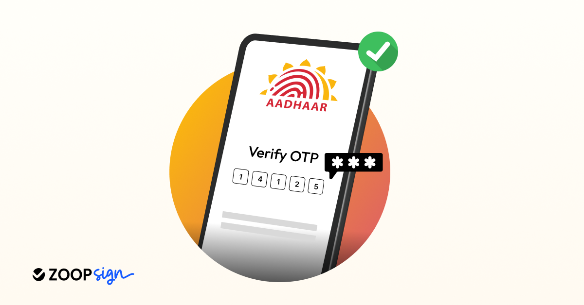 OTP verification with aadhaar esign