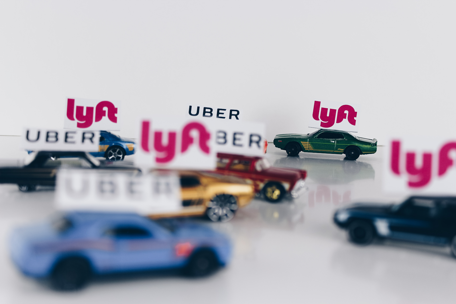 uber and lyft matchbox cars 