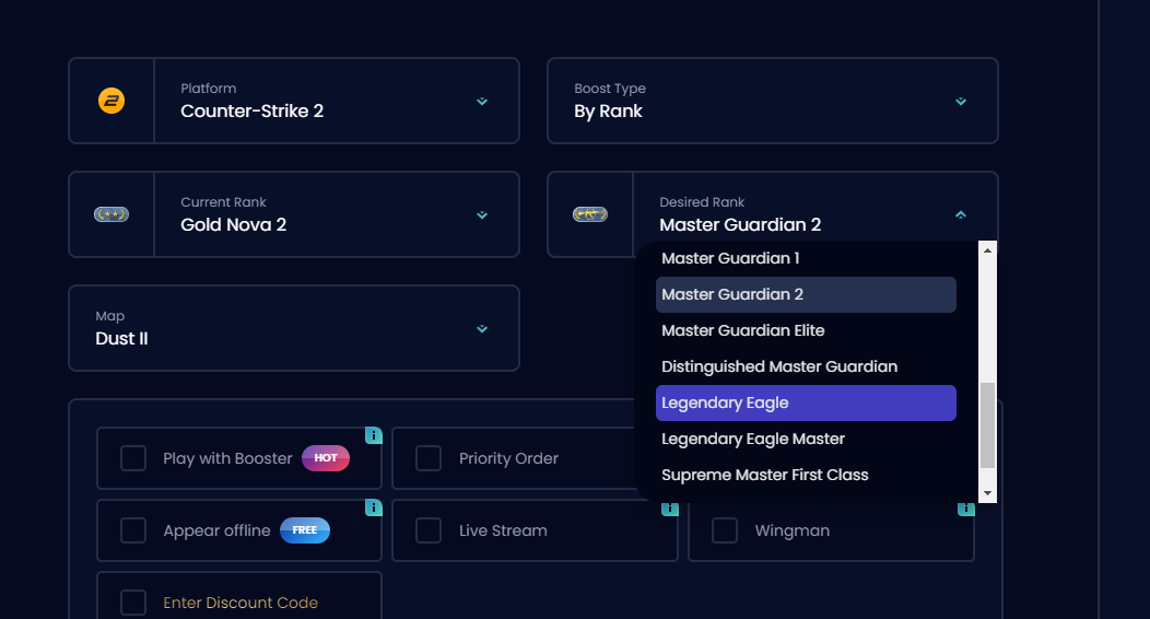 Faceit Boost Service for CS2 - Eloking