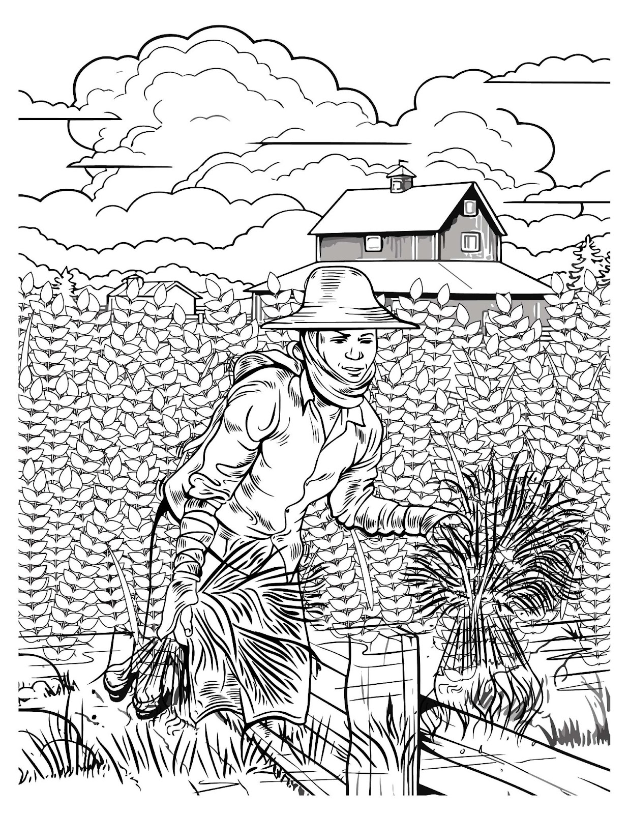 Hardworking Farmer Coloring Pages25