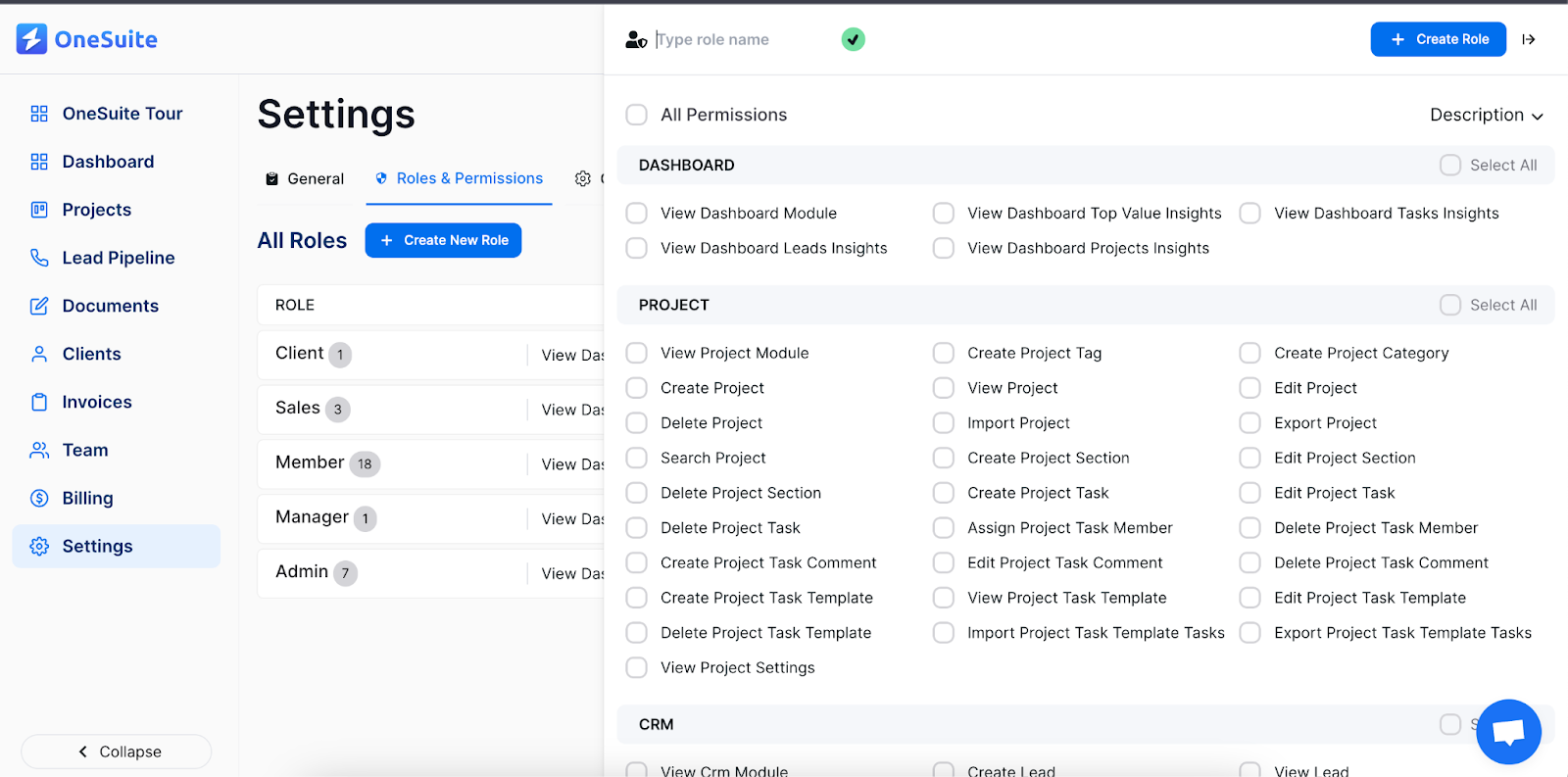 roles and permissions