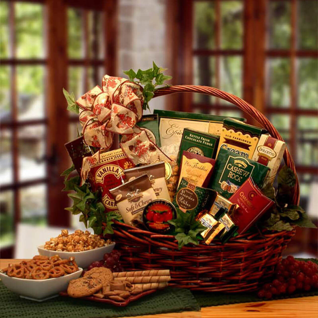 Gourmet Treats Basket - Anniversary Gift Ideas for A Boyfriend