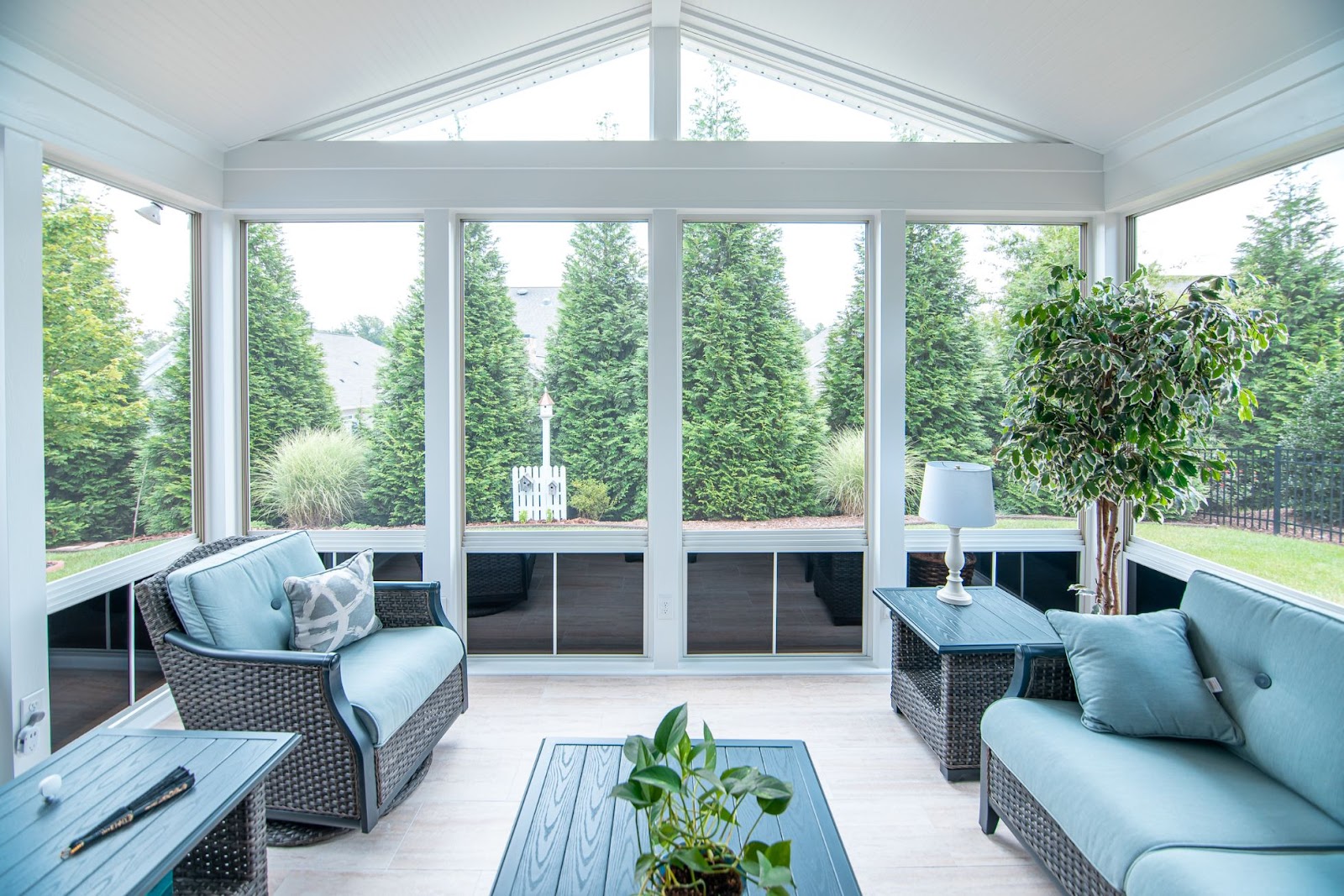 luxurious 3-season sunroom addition