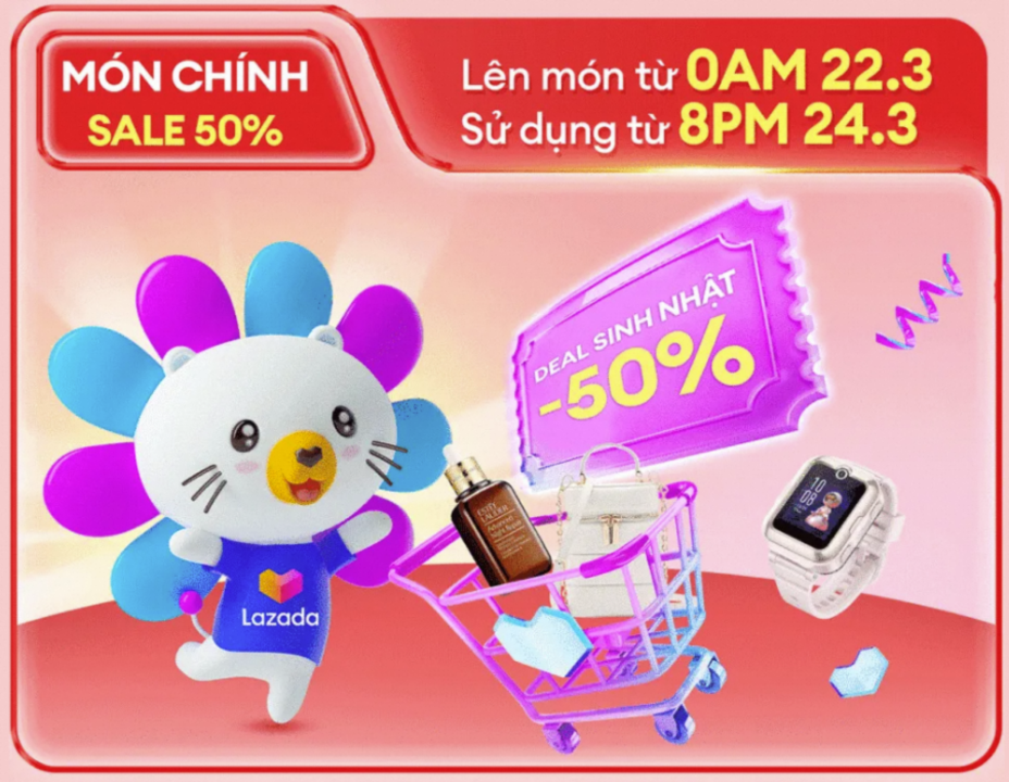 Tiệc “Sinh Nhật Sale Xịn”, tung quà tặng liên tục trên Lazada - E5yW 7bZtPFPlw2baYU5bfMjbWcv0URJIuQLApcUVXVTtoKspQgepFFKy99kt8yPpwHikVGyEuN000UpMU4p2A