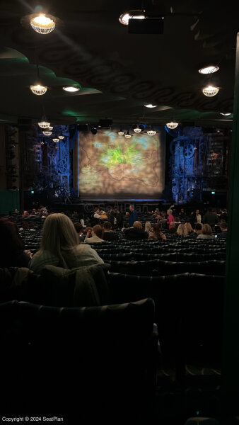 View from seat at Wicked at the Apollo Victoria Theatre in London - Stalls ZJ35