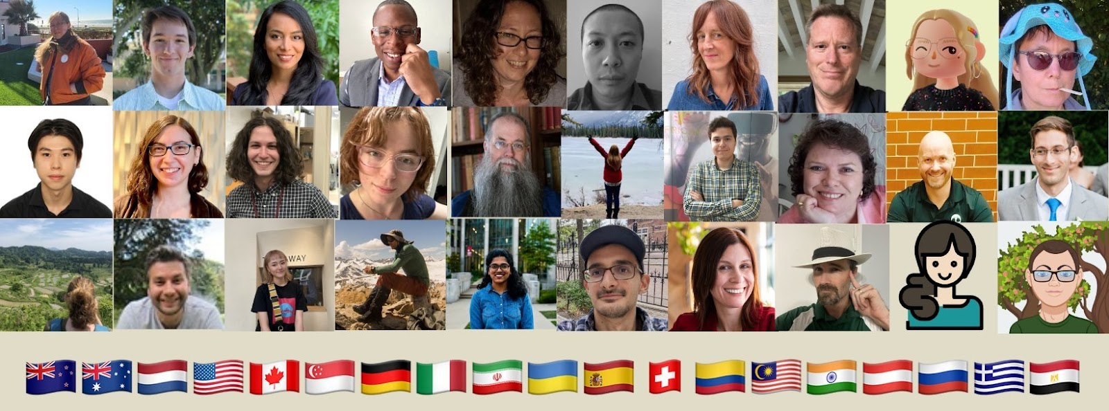 A Snapshot of Open Library contributors representing 15+ Nations