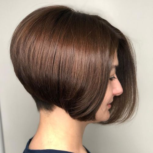 With an Undercut Stacked Bob