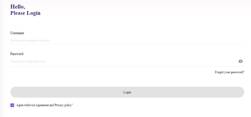 Hyperfund Login page