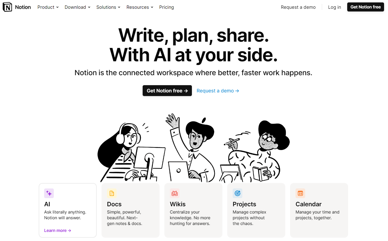 Notion: Write, plan, share. With AI at your side