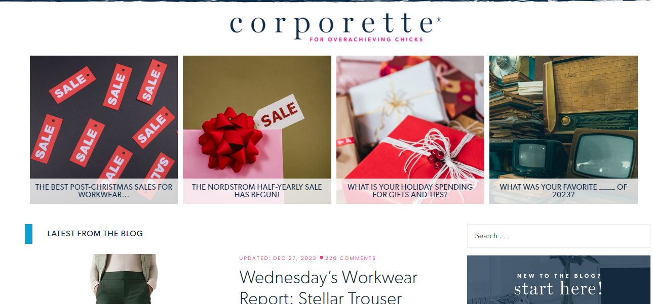 A Glimpse into Corporette Blog Page 