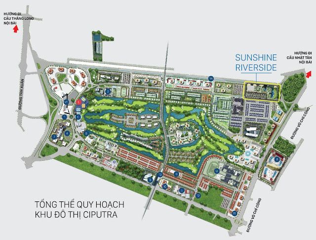 Quy hoạch của dự án Sunshine Riverside