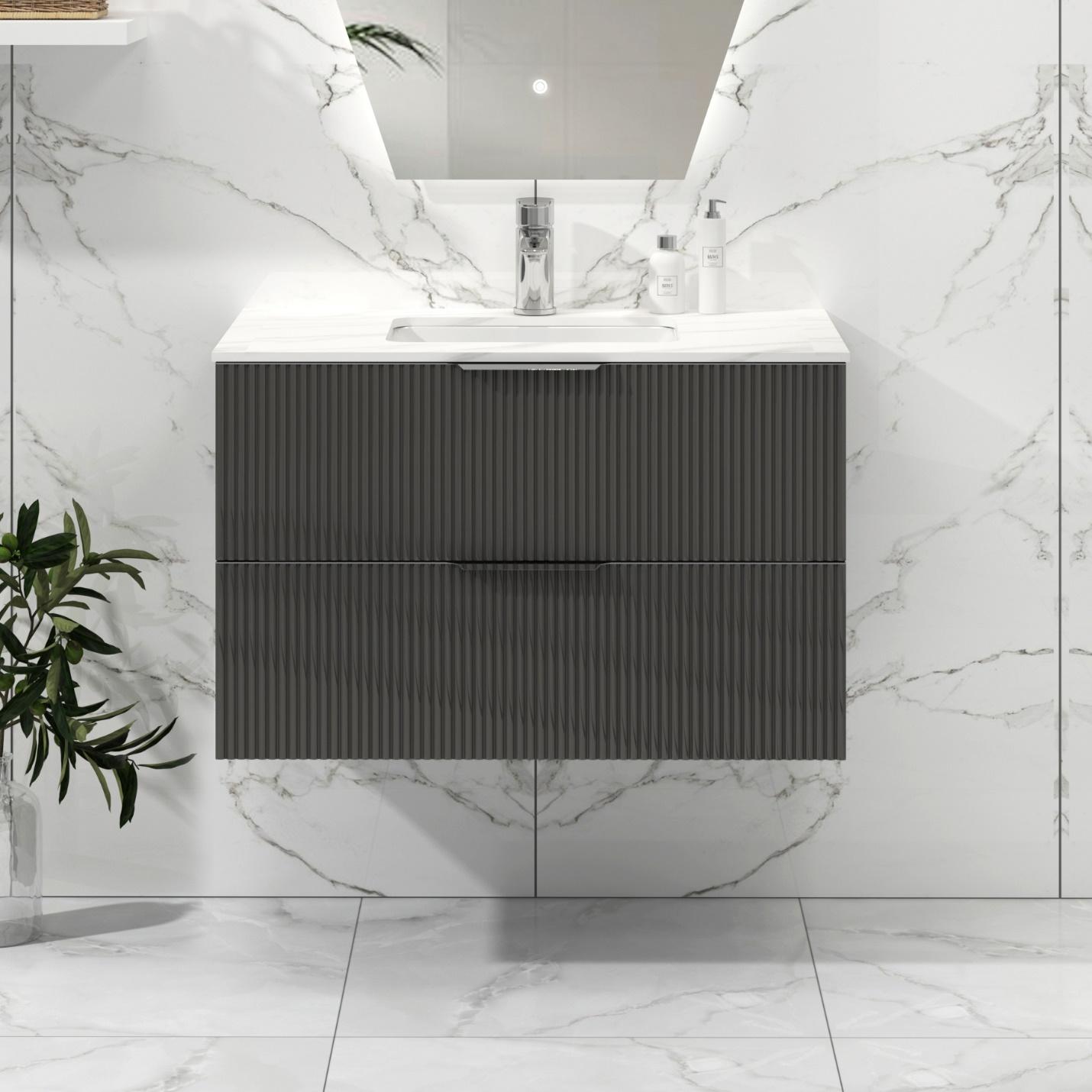 stylish bathroom furniture grey cabinets