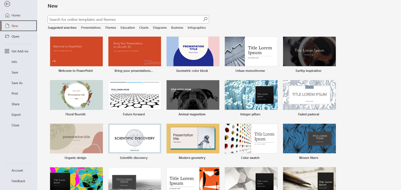 PowerPoint vs Google Slides: Themes and templates