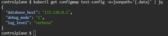 Getting a ConfigMap’s Content as JSON