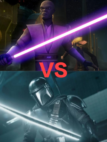 Purple vs black saber