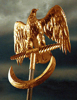 Römischer Adler. Was war die ursprüngliche Flagge des Römischen Reiches?