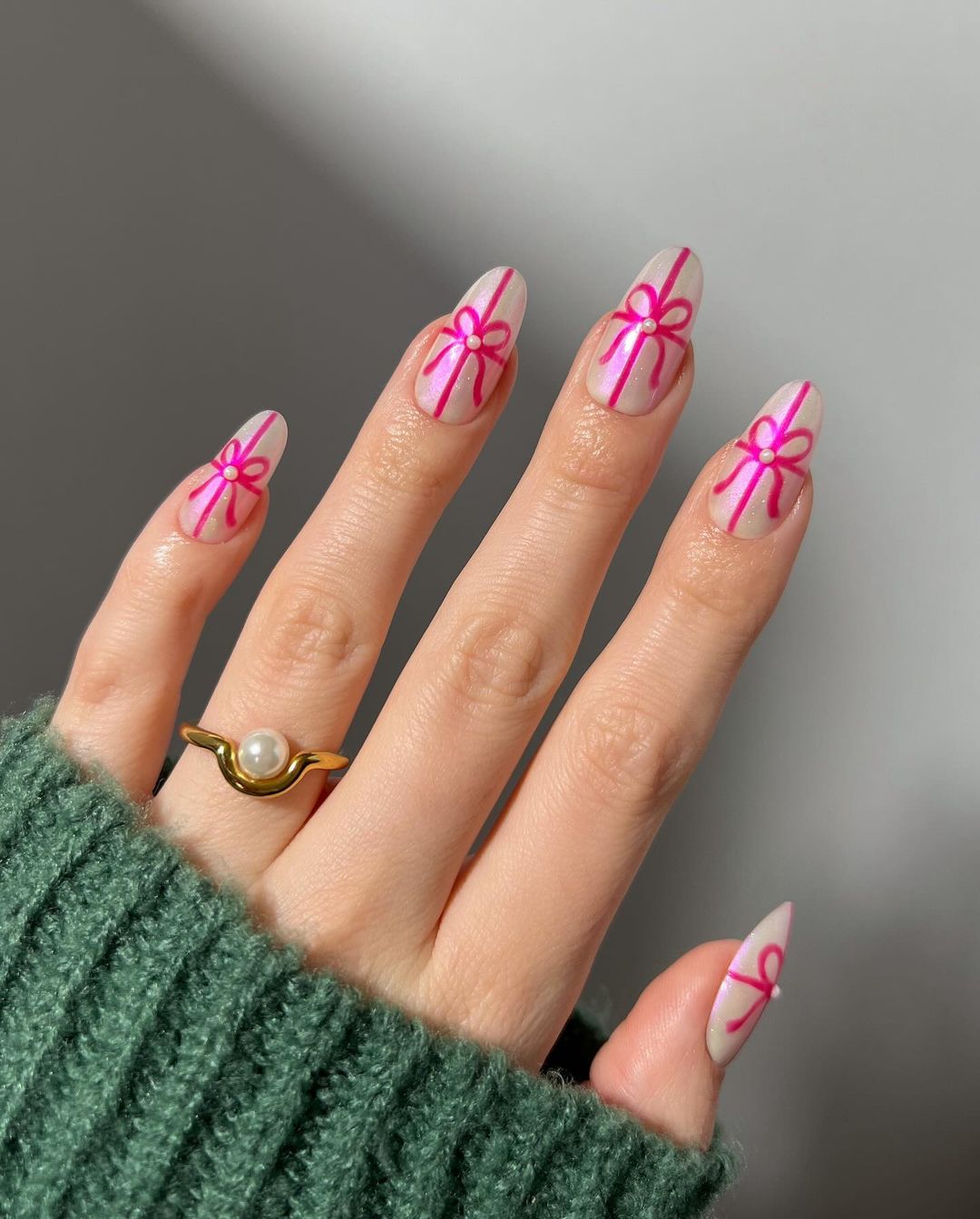 ribbon nails