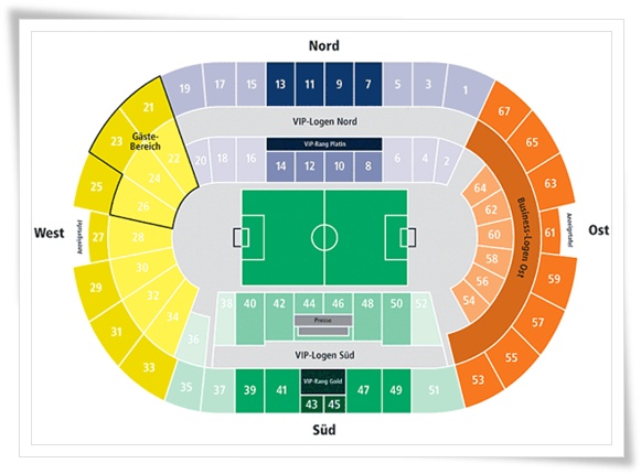 Weser Stadium Seating Plan 