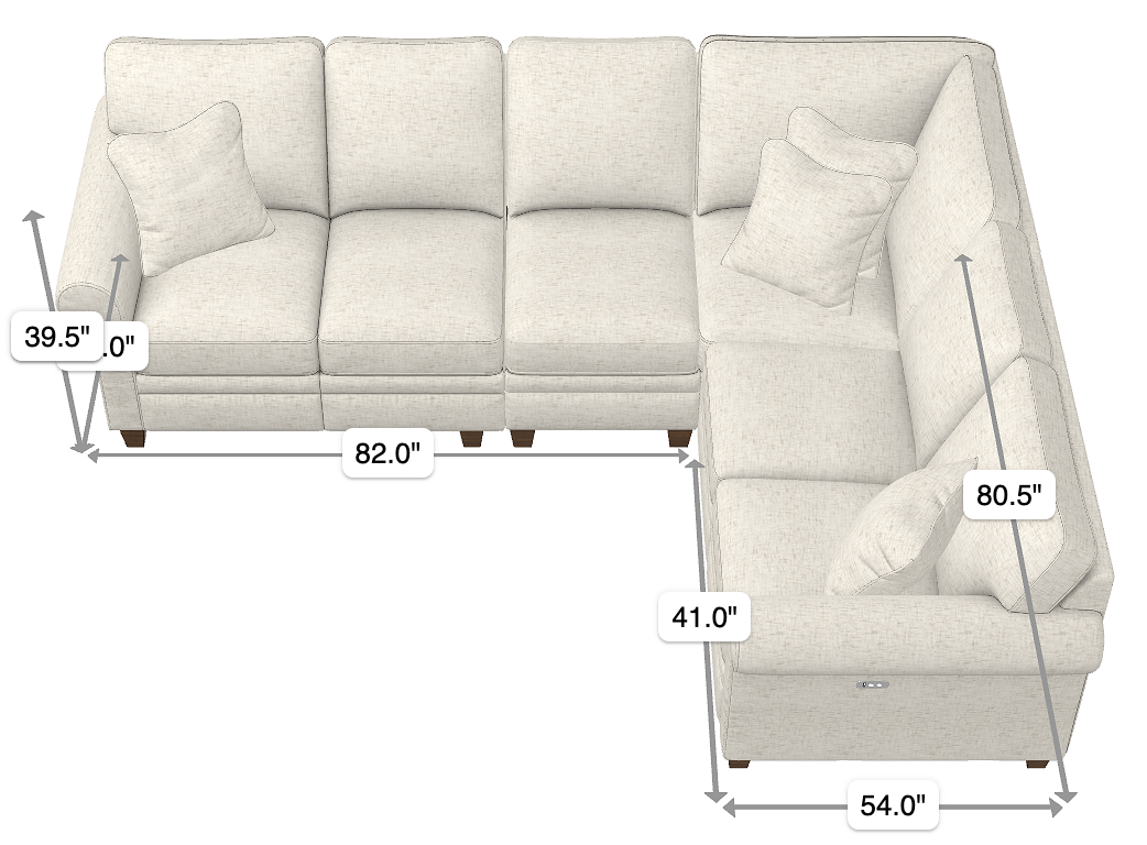 colby sectional dimensions