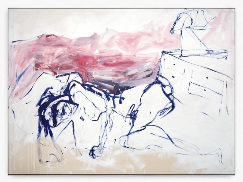 Tracey Emin
<i>Deep Feeling</i>,  2023
acrylic on canvas
205.5 x 279.5 x 5 cm
80 7/8 x 110 x 2 in.