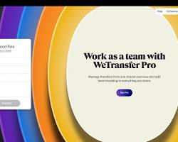 Image of WeTransfer website