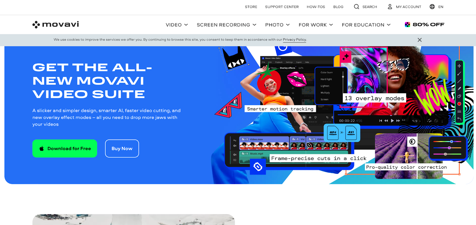 Movavi homepage