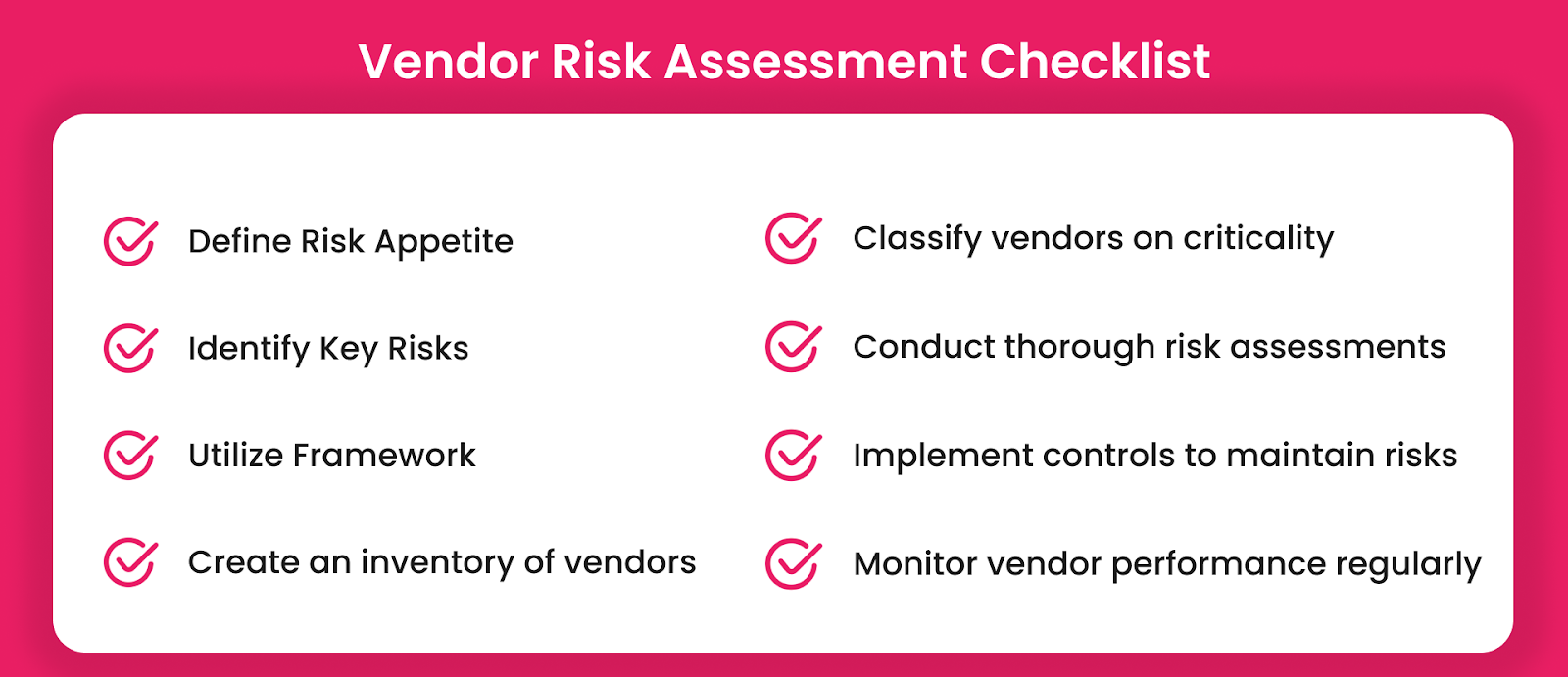 vendor risk assessment checklist