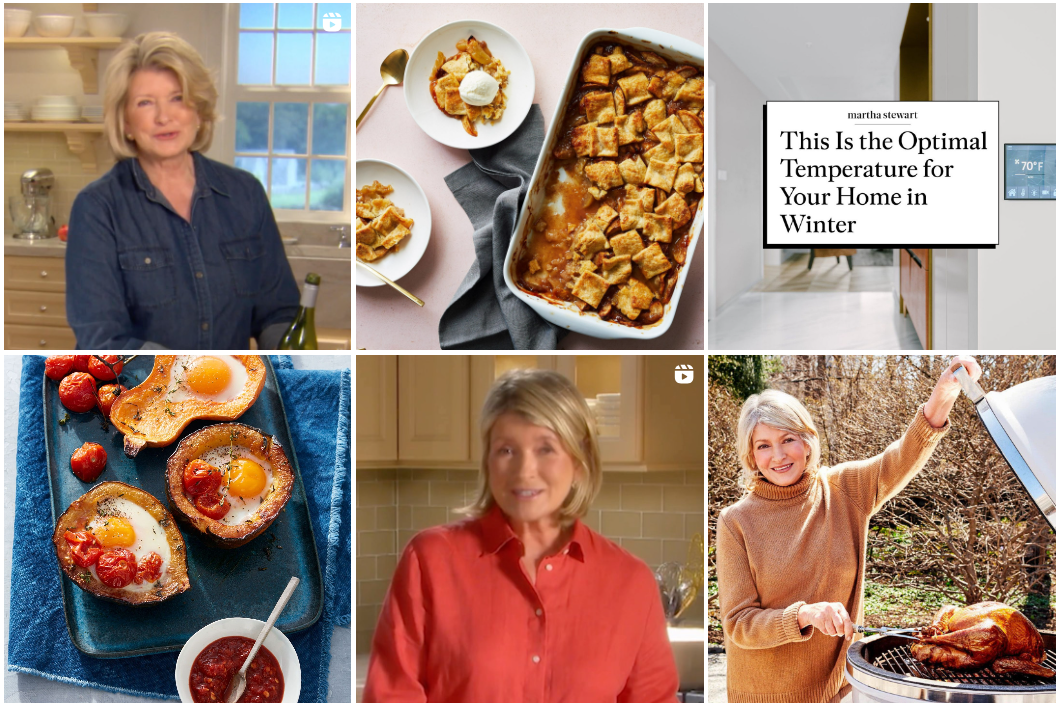 Martha Stewart social account