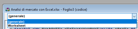 Visualizza codice in una scheda Excel (2)