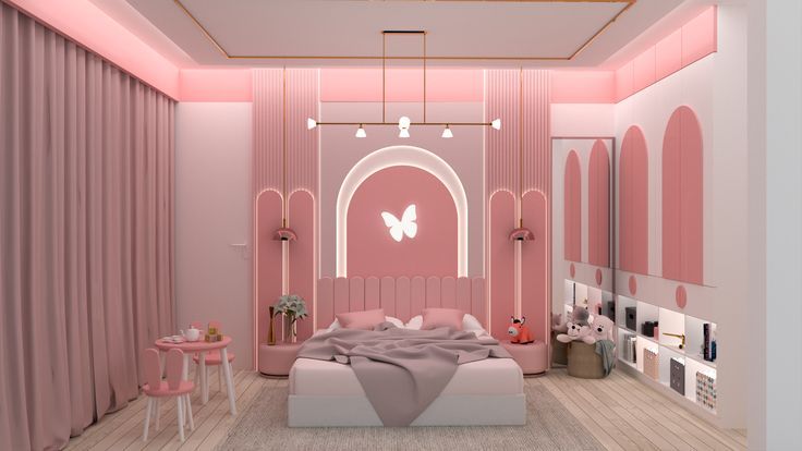 Cat kamar aesthetic 2 warna : Pink dan putih
