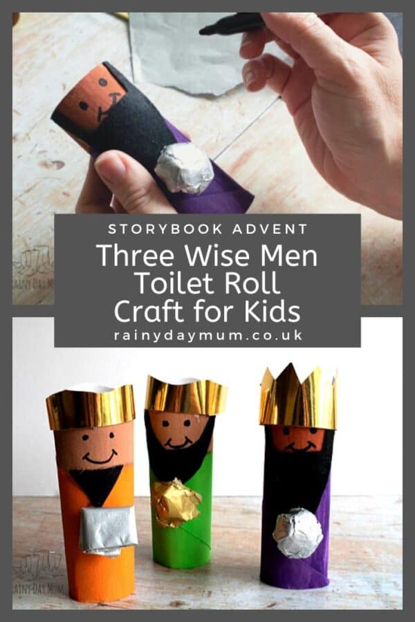 Storybook Advent Three Wise Men Cardboard Tube Craft for Kids