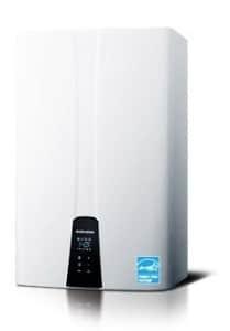 Tankless water heater heat water instantly for endless hot water supply.