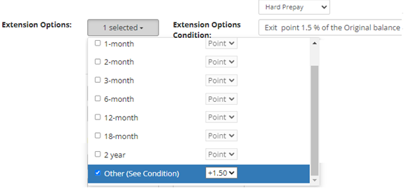 Rate Terms Option Step 7
