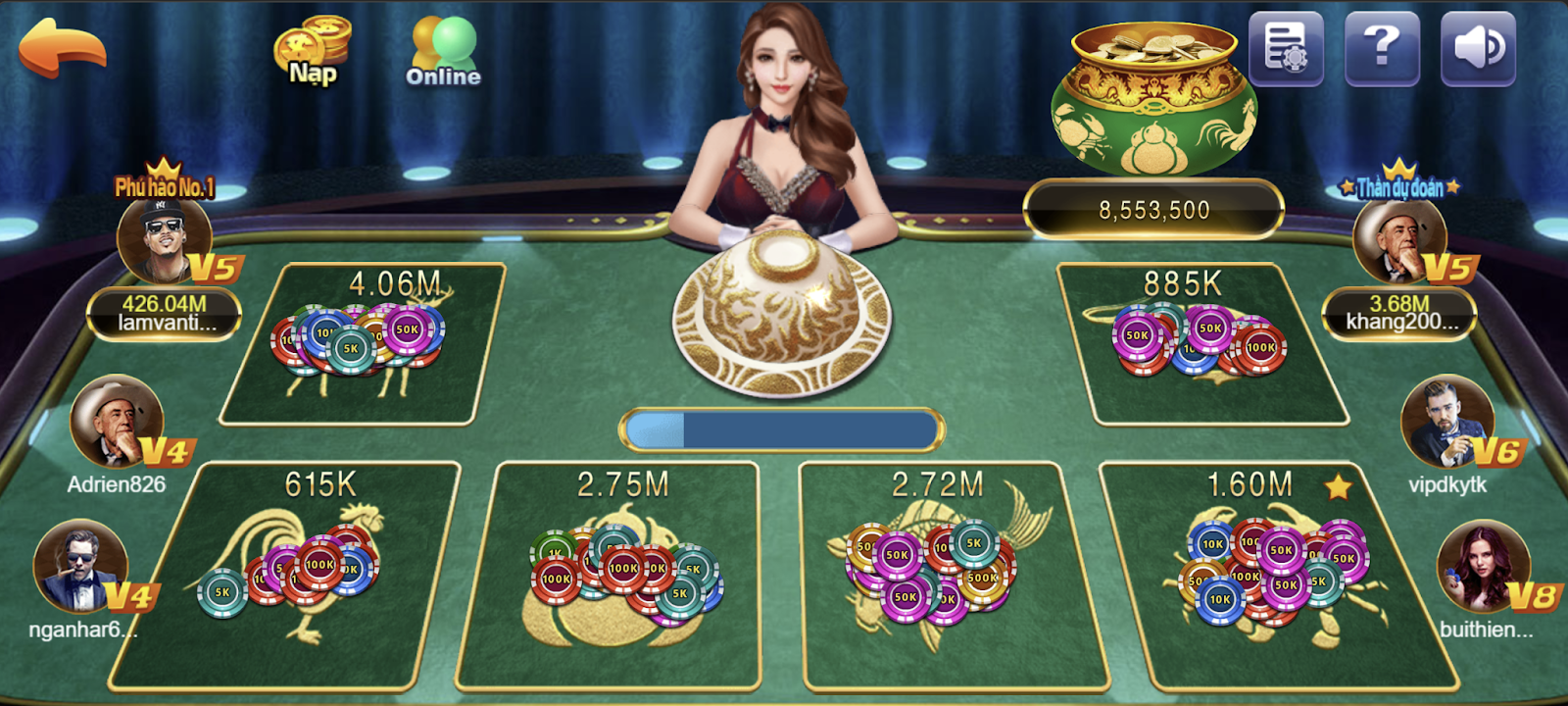 Luật chơi chi tiết của bầu cua tại game bài 68