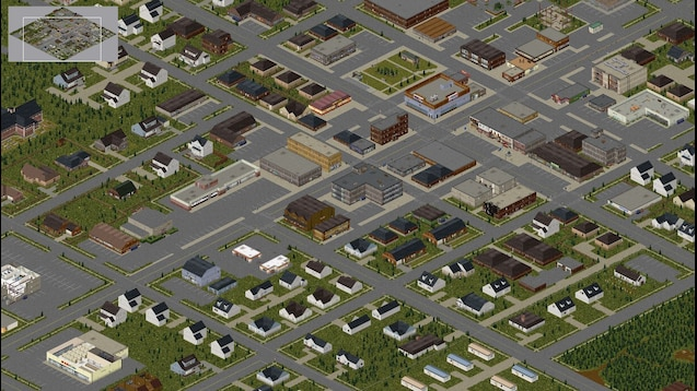 Screenshot of Zoomed out game location in Project Zomboid