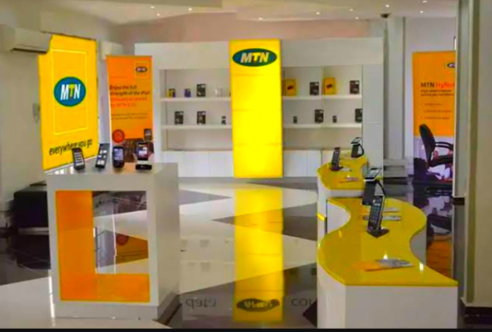 MTN CUG subscription portrayed with mtn offices pictures 